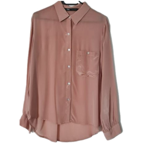 ZARA Women's Ruffle Blouse – Size M - Picture 4 of 6